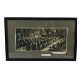 Framed 1908 Y.M.C.A. Banquet Photograph