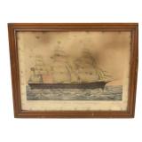 Currier & Ives Clipper Ship Great Republic Print