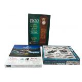 Lot of 3 Jigsaw Puzzles Bits & Pieces SunsOut