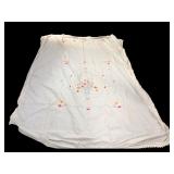 Embroidered Floral Tablecloth