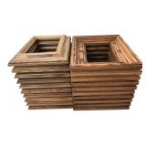 Lot of 20 Oak Wood Picture Frames