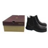 Born Brown Leather Ankle Boots Size 8