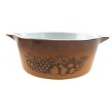 Pyrex Old Orchard 475-B 2.5 Qt Casserole Bowl