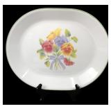 Corelle by Corning Floral Oval Platter 12x10