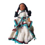 Native American Style Doll Crocheted Dress 15H