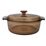 Anchor Hocking Amber Glass 2 Qt Casserole Dish