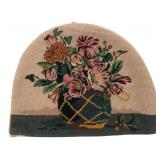 Floral Needlepoint Tea Cozy 13x10