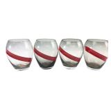 G.H. Mumm Champagne Stemless Glasses Set of 4