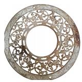 15.25" Cast Metal Ornate Circular Grate