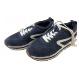 Steve Madden Rue Navy Suede Platform Sneakers 11M