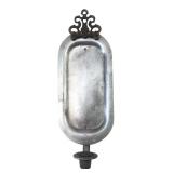 Metal Wall Sconce Candle Holder 13.5" H