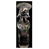 Iridescent Clear Art Glass Angel Figurine