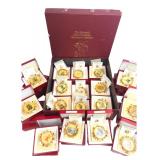 Hummel Gold Christmas Ornaments Set of 33