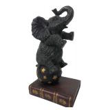 Circus Elephant on Starry Ball Figurine 5x10"