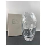 Mikasa Zephyr Cut Glass Vase 7" H