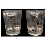 Pair Pezzani & Reid Commemorative Glasses