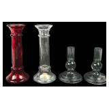 Indiana Glass & Assorted Glass Candlesticks