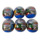 6 Blocks World Creator Building Train Capsules