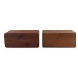 Pair Lane Miniature Cedar Chests 9x4.5