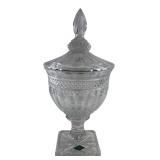 Shannon Crystal Lidded Pedestal Urn 15"