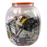 Mixed Lot of Vintage Matchbooks in Jar
