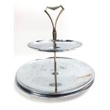 Kromex MCM Chrome 2-Tier Serving Tray