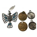 Bates & Klinke Souvenir Medallions & Fob Lot