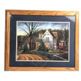 Gene Stocks 1974 Framed Victorian House Print