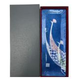 VTG Tutanka Japan Enamel Peacock Tray