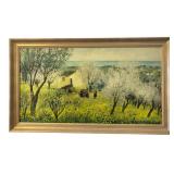 Michele Cascella Framed Landscape Artwork