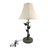 Green Metal Vine Motif Table Lamp