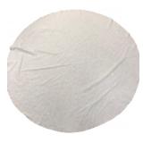 60" Dia Round Off-White Fabric Tablecloth