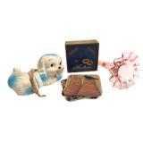 Mixed Collectibles Chesaning Bank & Pink Vase
