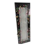 Glass Psalm 23 Tulip Border Easel Plaque 9"H