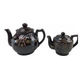Pair of Made in Japan Hand-Painted Teapots