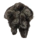 Silver Fox Fur Collar Wrap 39"