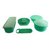Tupperware Green Storage Container Set