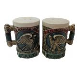Colonial Inn Eagle Ceramic Salt & Pepper Shakers