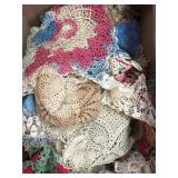 Large Mixed Lot of Vintage Crocheted Doilies
