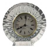 Faceted Glass Quartz Desk Clock