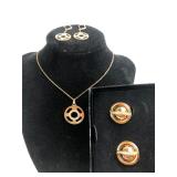 Gold-Tone Roman Numeral Jewelry Set