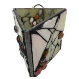 Stained Glass Triangular Wall Pocket 4H