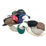 Mixed Lot of Vintage Hats & Floral Hat Box
