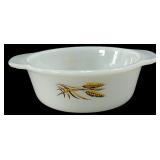 Fire-King Wheat Pattern Tab Handle Bowl 5.5 in