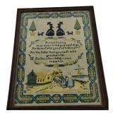 P.F. Volland 1917 Sampler Print 10x13"