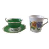 Royal Albert Teacup & Saucer with Corning Mug