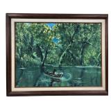 Ron Bristow Framed Swamp Landscape Painting