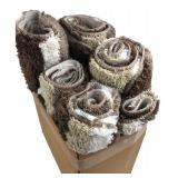 InterDesign Striped Microfiber Rugs Set of 6
