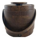 Vintage Parquet Wood Ice Bucket