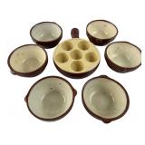 Emile Henry France Ceramic Escargot Set